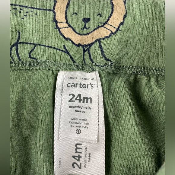 Carter's Allover Lion Print Pull-On Pants size 24 Months - Picture 5 of 6